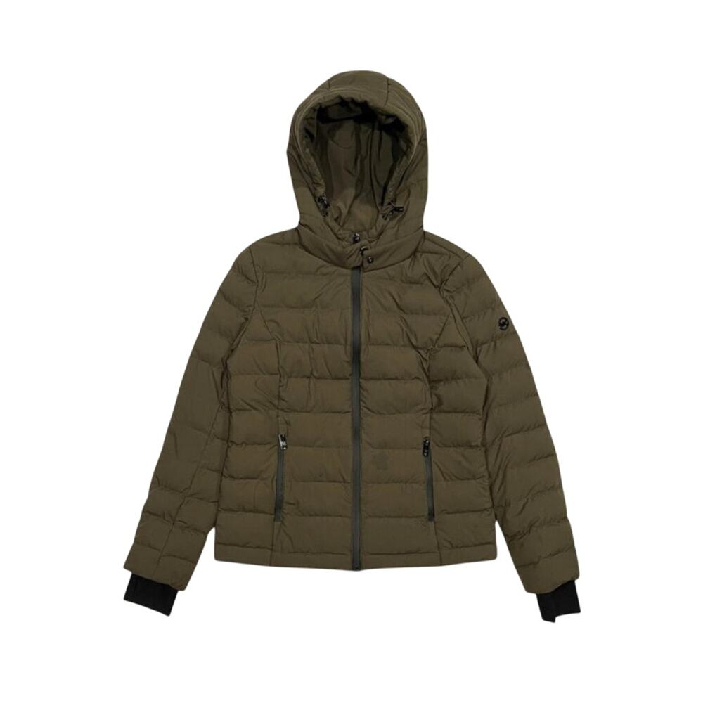 ★ Michael Kors Olive Green Quilted Hooded Puffer Jacket ★